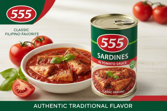 555 Sardines in Tomato Sauce Banner
