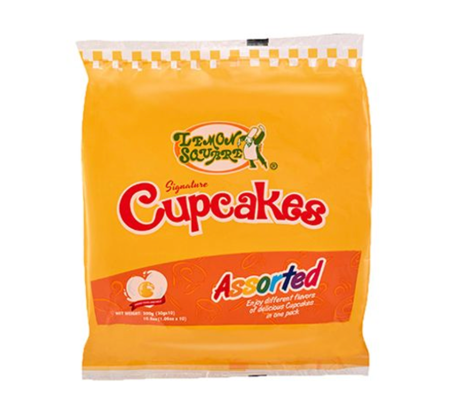 Lemon Square Assorted Cupcakes | 1 Case (12 × 300 g)