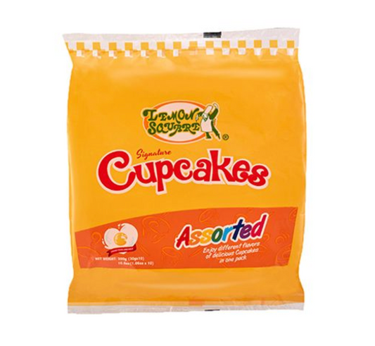 Lemon Square Assorted Cupcakes | 1 Case (12 × 300 g)