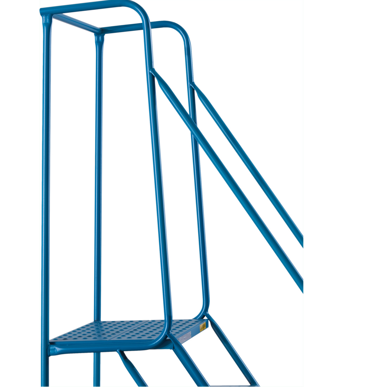 Kleton MA614 CSA-Certified 4-Step Rolling Steel Ladder, 37" Platform