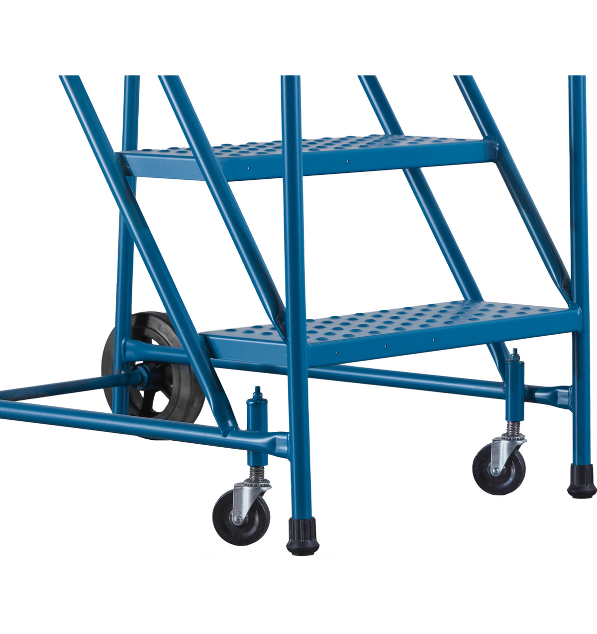 Kleton MA614 CSA-Certified 4-Step Rolling Steel Ladder, 37" Platform
