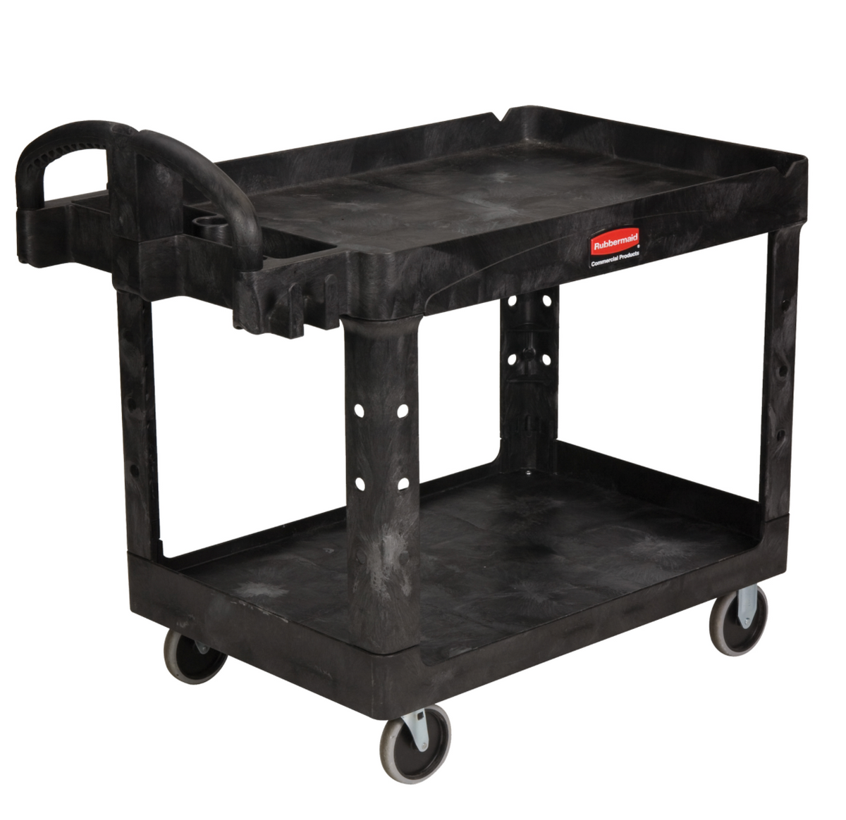 Rubbermaid Heavy Duty Utility Cart 4520-88, 2 Tiers, 500 lb Capacity