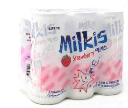 1 Case, 30 Pack - LOTTE MILKIS, STRAWBERRY, 250MLx6 - PAL# 25433