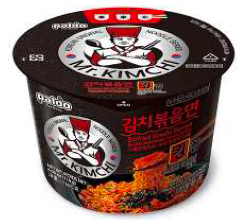 1 Case, 16 Pack - PALDO STIR-FRIED KIMCHI KING CUP (116G)- PAL# 25309