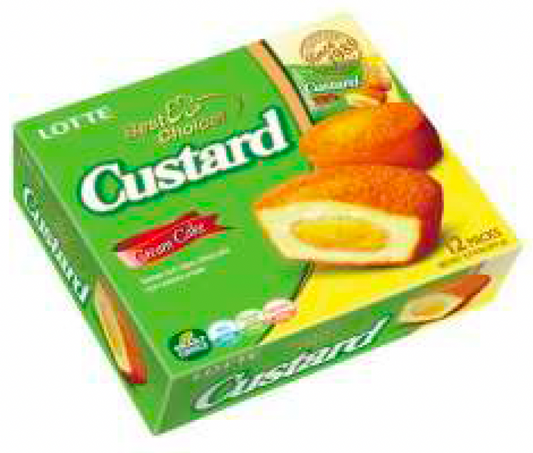 1 Case, 8 Pack - PALDO LOTTE CUSTARD CAKE, (276Gx12) PAL# 25411