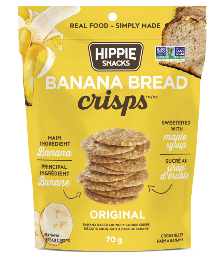 1 Case 12pcs HIPPIE SNACKS  Banana Crisps Original