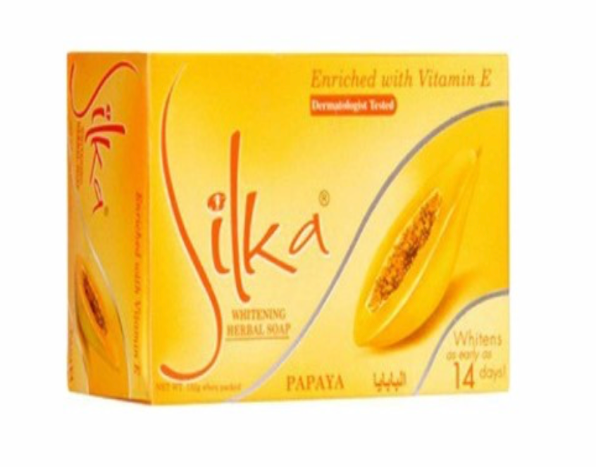 1 Case - Silka Whitening Herbal Soap Papaya - 72/135g
