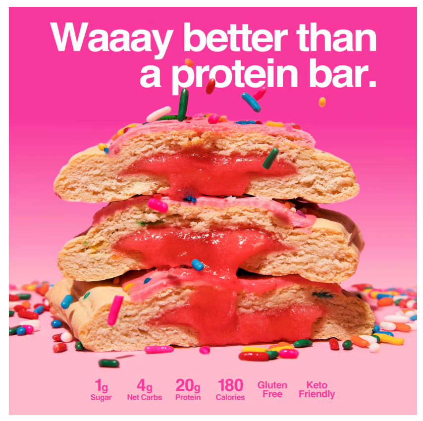 1 Case, Legendary Foods Protein Pastry - Birthday Cake 10x61g