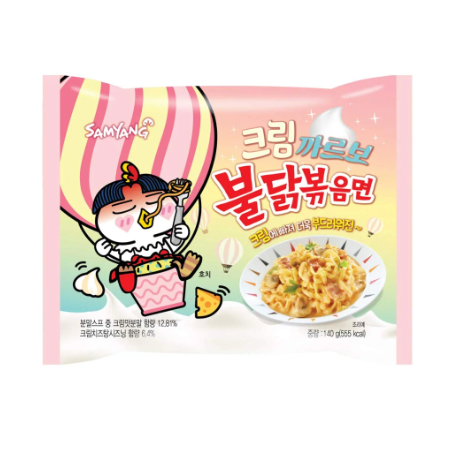 Samyang Buldak (Cream-Carbo) 8x(5x140g) - PAL# STAR-004