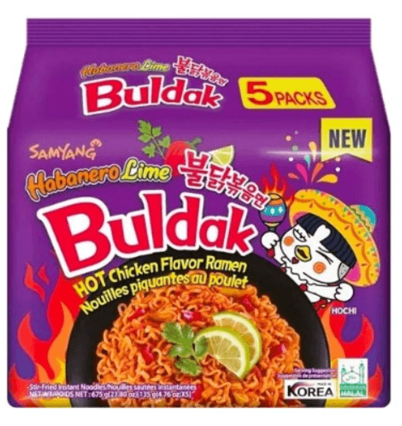 Samyang Buldak (Habamero-Lime) 8x(5x140g) - PAL# STAR-007