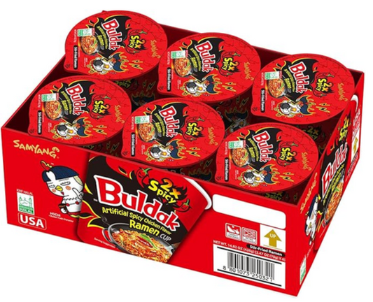 Samyang Buldak CUP (2x Hot) 6 x 70g - PAL# STAR-009
