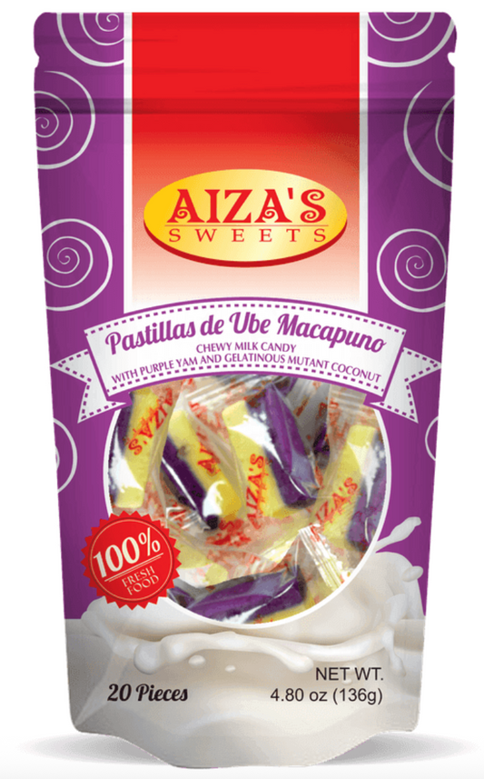 1 Case, Aiza's Pastillas Ube Macapuno 20x136g - PAL# STAR-023