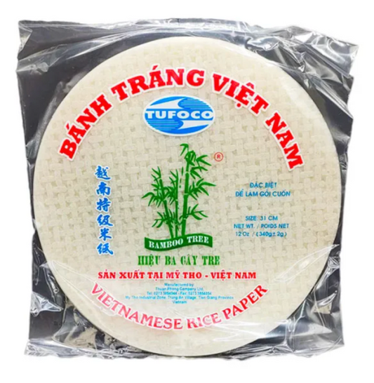 1 Case, BANH TRANG Bamboo Tree Round Rice Paper 340gx44-31cm - PAL# STAR-028