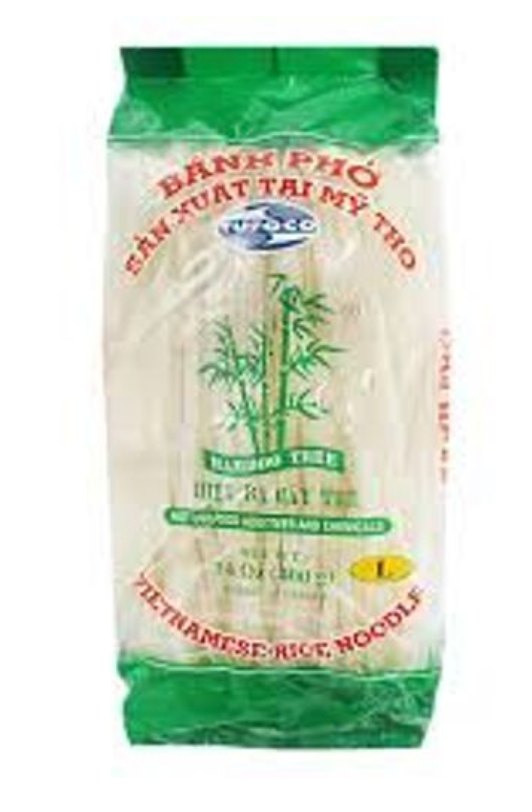 1 Case, Banh Pho Bamboo Tree Vietnamese Rice Noodle (L) 5mm 30x400g - PAL# STAR-032