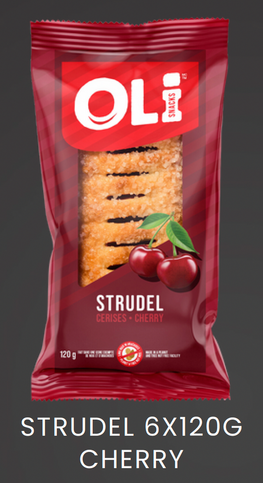 1 Case, OLi Snacks, CHERRY STRUDEL (10x6x120G) - PAL# VP-OLI-003