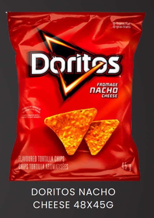 1 Case, Doritos, Nacho Cheese (48x45G) - PAL# VPQC-DRTS-0015