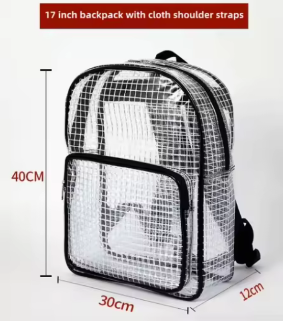 1 Case, 300pcs, Anti-Static Transparent PVC Mesh ESD Cleanroom Tool Kit Backpack - PAL# CLNRMBCKPCK01