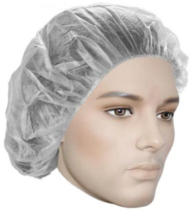 Easy Breezy™ Bouffant Cap White 24" - 1000pc Case | Disposable Hair Covers