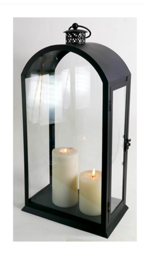 Black Metal & Glass lantern gourmet gift KIT. All you need to make 12 Gift Lanterns Simple assembly Required.