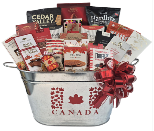 Large Galvanized Canada bucket GIFT BASKET KIT. All you need to make 12 Gift Baskets. Assembly Required