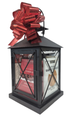 Black Metal & Glass Lantern Gift Basket Kit - 12 Piece Case | Gourmet Lantern Assembly Kit
