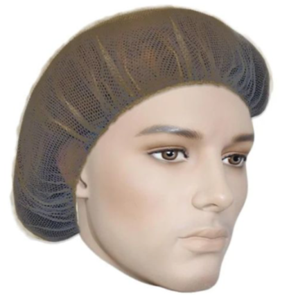 Easy Breezy™ Honeycomb Mesh Hairnet Brown - 1000pc Case | Foodservice Hairnets