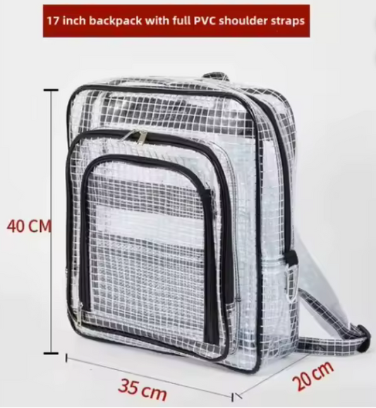 1 Case, 300pcs, Anti-Static Transparent PVC Mesh ESD Cleanroom Tool Kit Backpack - PAL# CLNRMBCKPCK02