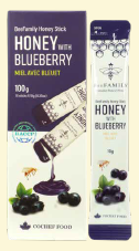 Blueberry Honey Sticks - 1 Case (20 Packs, 200 Sticks Total)