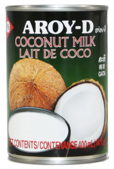 Aroy-D Coconut Milk (Green) for Dessert - 1 Case (24 x 400ml)