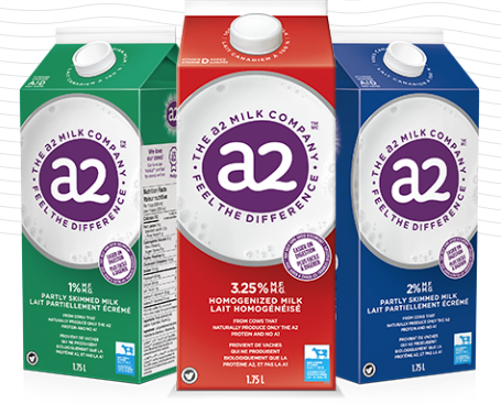 A2 Milk 2% Partly Skimmed - 1 Case (6 x 2L)