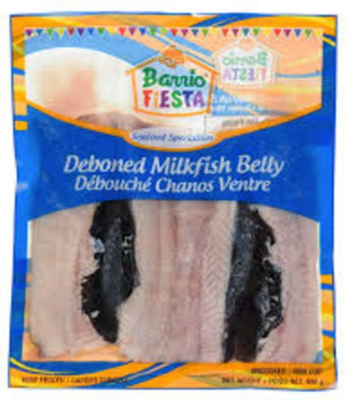 Barrio Fiesta Frozen Deboned Milkfish Belly - 1 Case (33 x 400g)