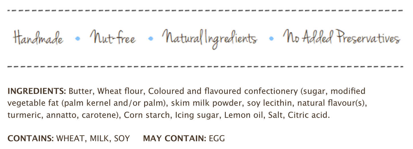 Cookie It Up Lemon Shorts - 1 Case (6 x 140g)