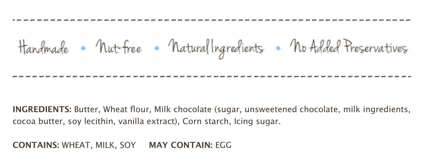 Cookie It Up Milk Chocolate Shorts - 1 Case (6 x 140g)