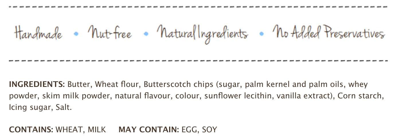 Cookie It Up Salted Butterscotch Shorts - 1 Case (6 x 140g)