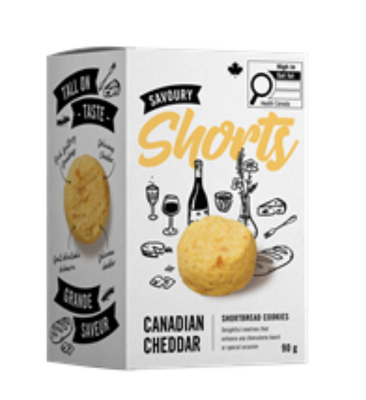Cookie It Up Canadian Cheddar Savoury Shorts - 1 Case (6 x 90g)