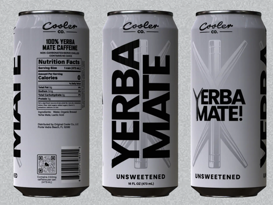 COOLER CO. Yerba Mate Unsweetened - 1 Case (12 x 473ml)
