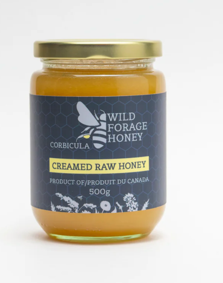 CORBICULA Creamed Raw Honey - 1 Case (6 × 500g)