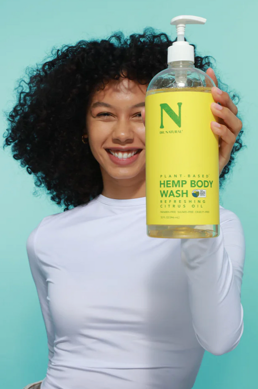 DR. NATURAL, Hemp with Citrus Body Wash - 1 Case (6 × 946ML)