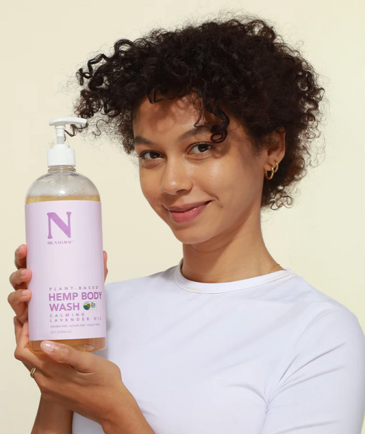 DR. NATURAL, Hemp with Lavender Body Wash - 1 Case (6 × 946ML)