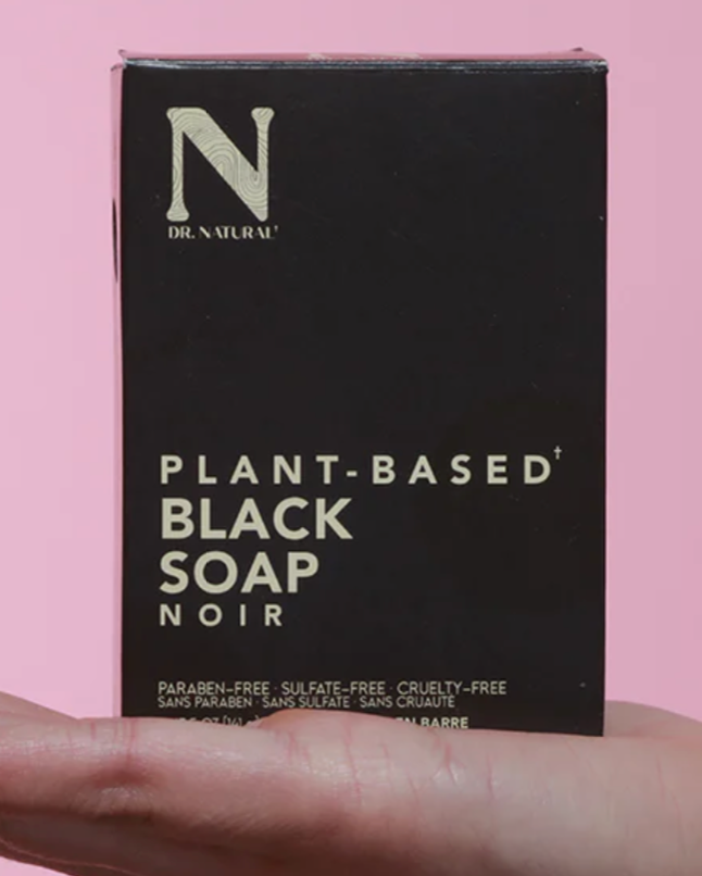 DR. NATURAL, Black Bar Soap (2pack) - 1 Case (18 × 113G)