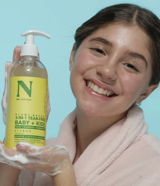 DR. NATURAL, 3-in-1 Tear-Free Baby + Kids Soap Citrus - 1 Case (12 × 473ML)