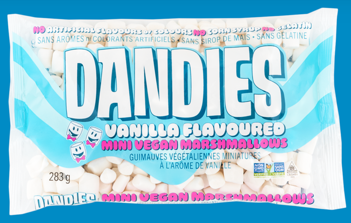 1 Case - Dandies Marshmallows, 12 Pack - Mini Vanilla Flavoured Marshmallows