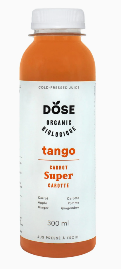 DOSE, Cold Pressed Organic Juice - Tango,  1 Case (6 x 300ML)
