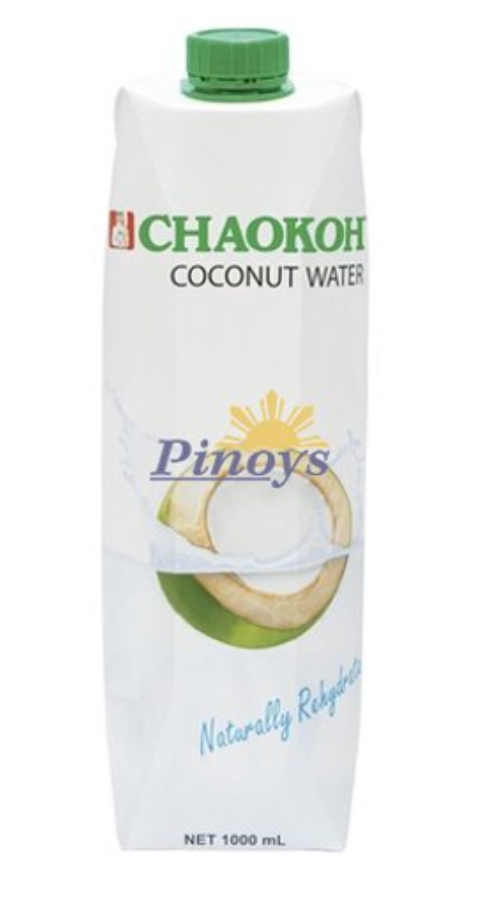 1 Case, Chaokoh 100% Pure Coconut Water (12x1L)