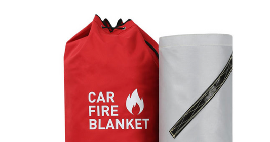 EV Vehicle Fire Blanket Silicone Coated Fiberglass - Car Fire Blanket 6m x 8m - 28kg