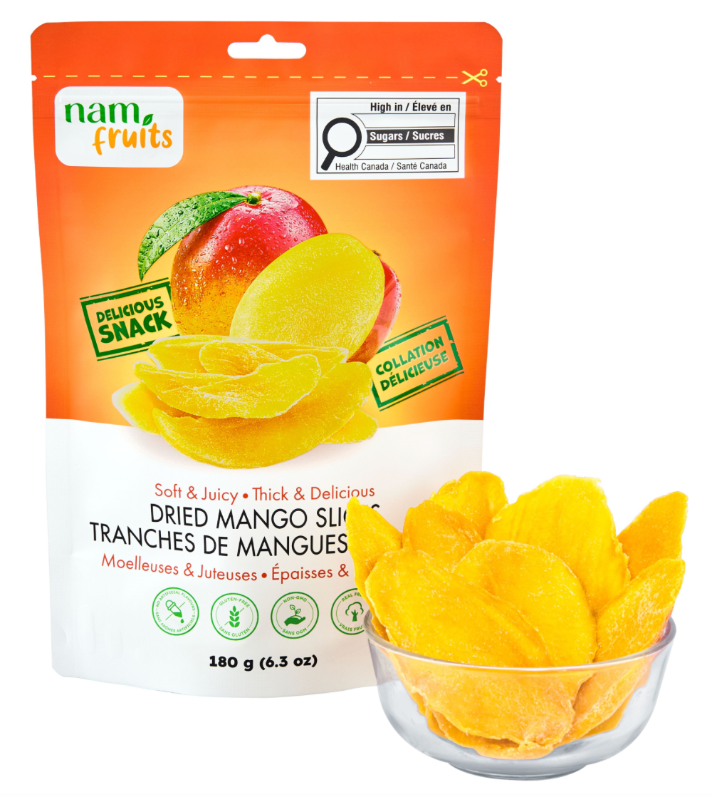 Nam Fruits Dried Mango Slices 180g (Case of 15)