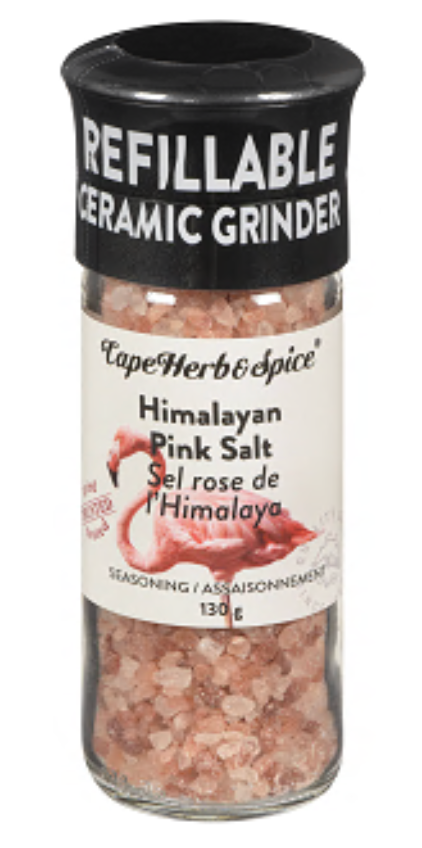 Cape Herb & Spice Himalayan Pink Salt Grinder, 130G - Wholesale Case of 6