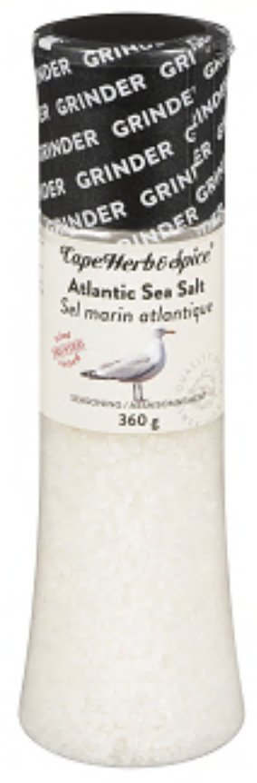 Cape Herb & Spice Atlantic Sea Salt Giant Grinder, 360G - Wholesale Case of 6
