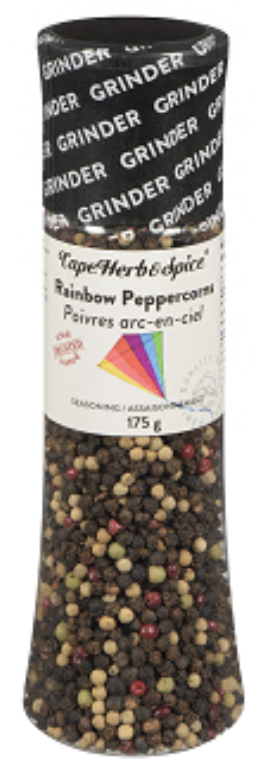 Cape Herb & Spice Rainbow Peppercorns Giant Grinder 175G - Wholesale Case of 6