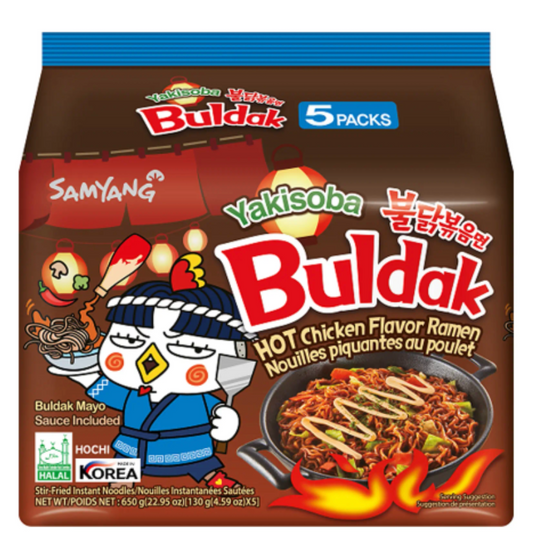 1 Case - Samyang Buldak (Yakisoba) 8x (5x125g)